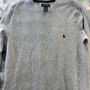 Polo Ralph Lauren charcoal Gray Long Sleeve Shirt